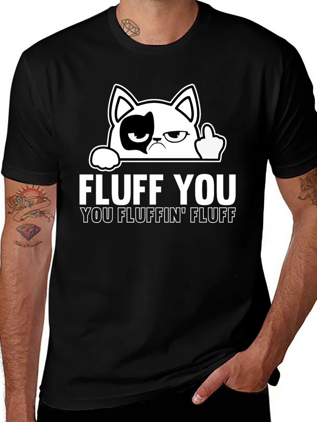 Fluff You Cat T-Shirt - Funny Graphic Tee