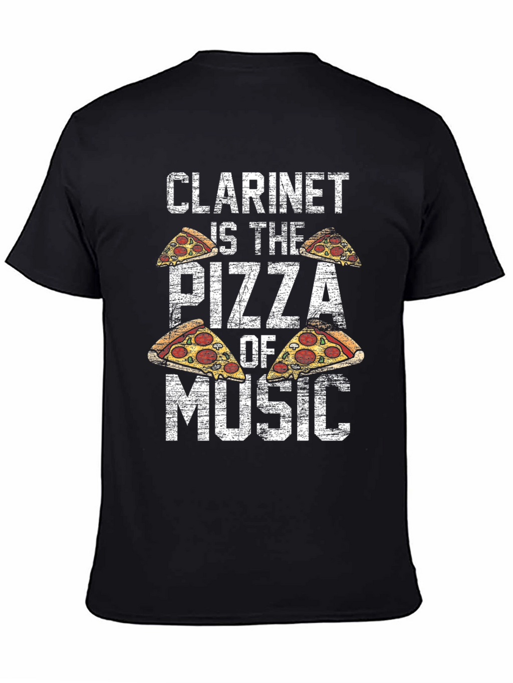 Clarinet Pizza Music T-Shirt