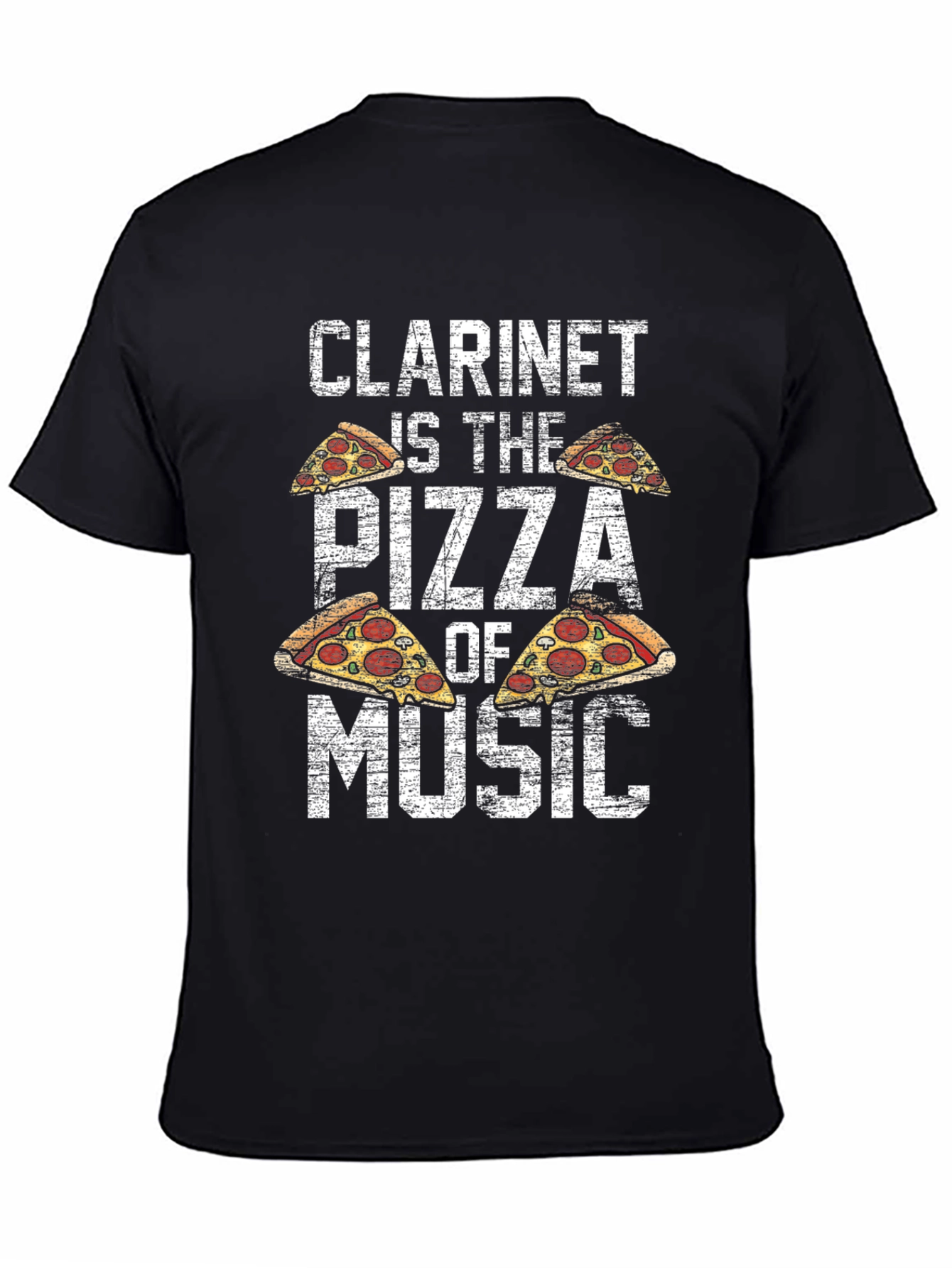 Clarinet Pizza Music T-Shirt