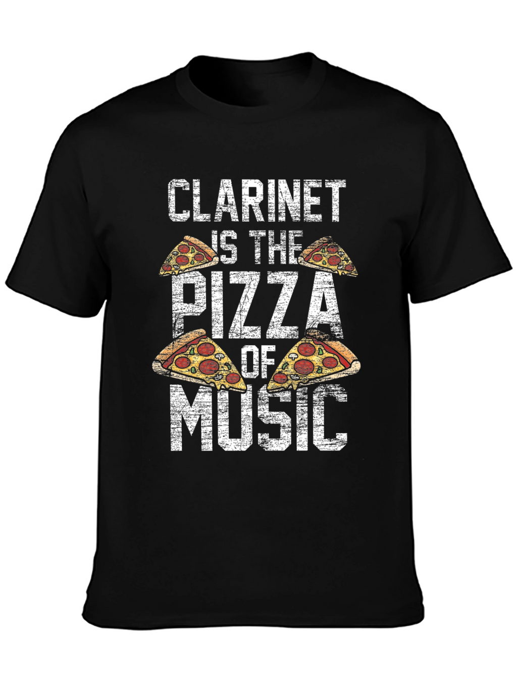 Clarinet Pizza Music T-Shirt