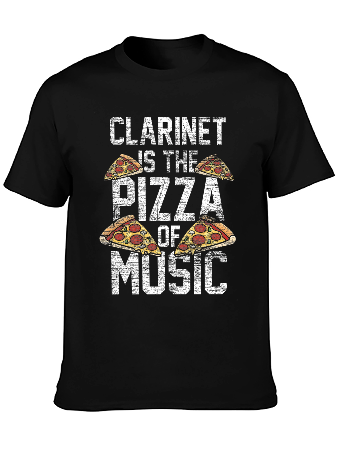 Clarinet Pizza Music T-Shirt