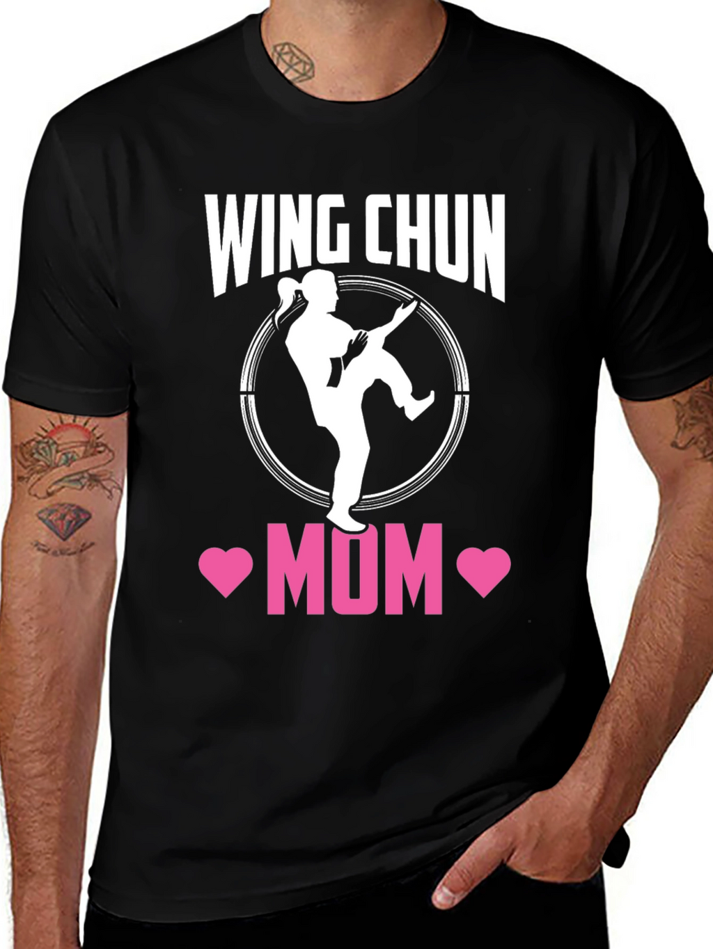 Wing Chun Mom Black T-Shirt
