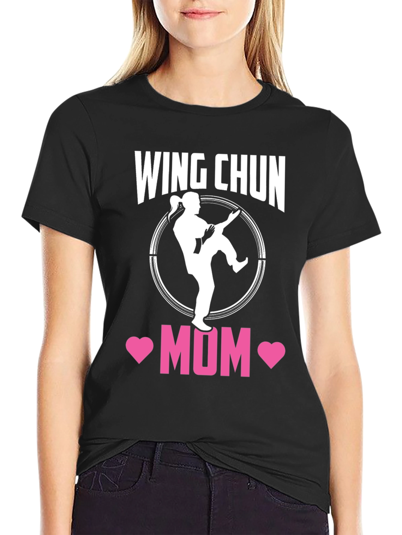 Wing Chun Mom Black T-Shirt