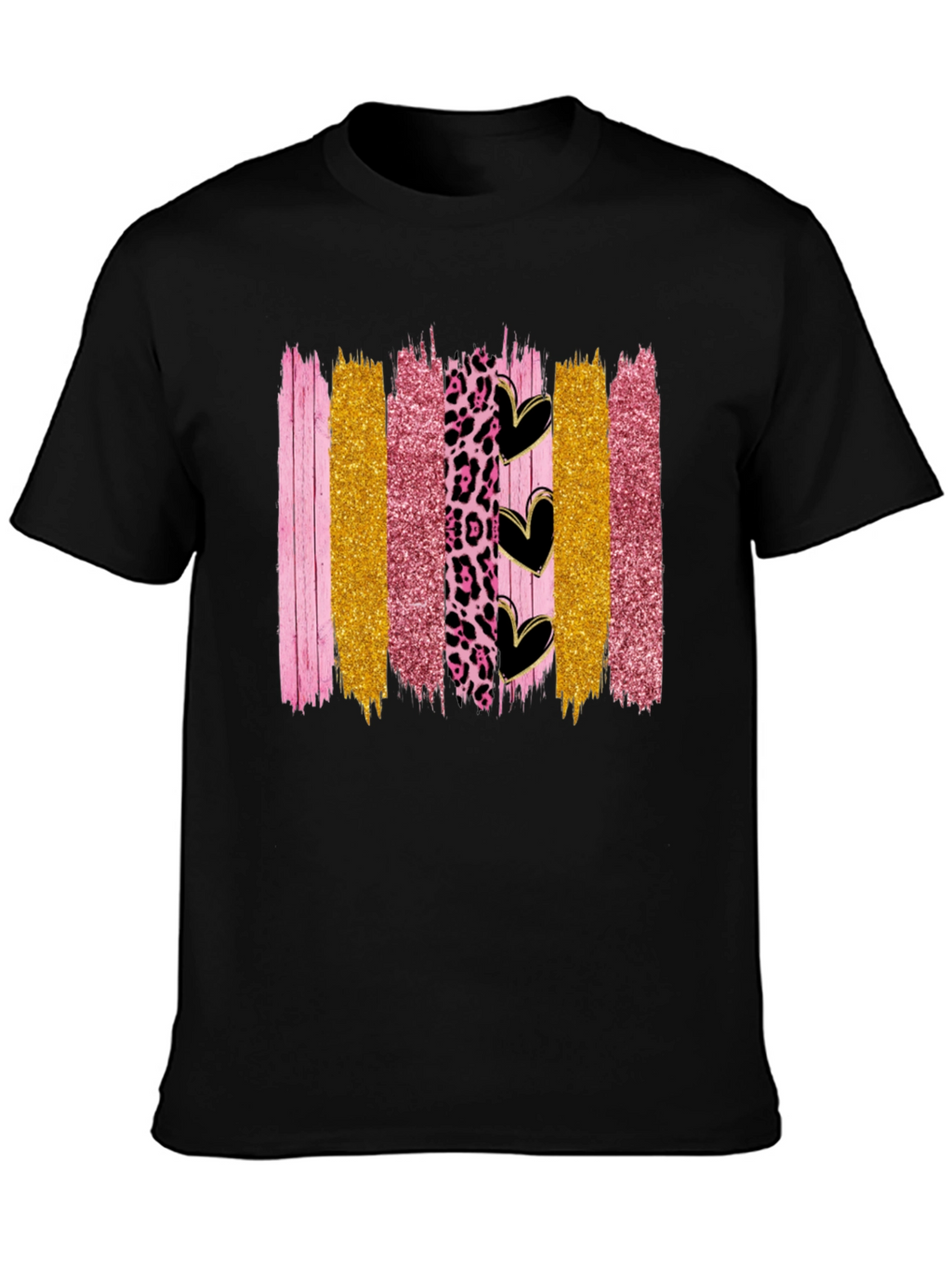 Brush Stroke Hearts Graphic Tee