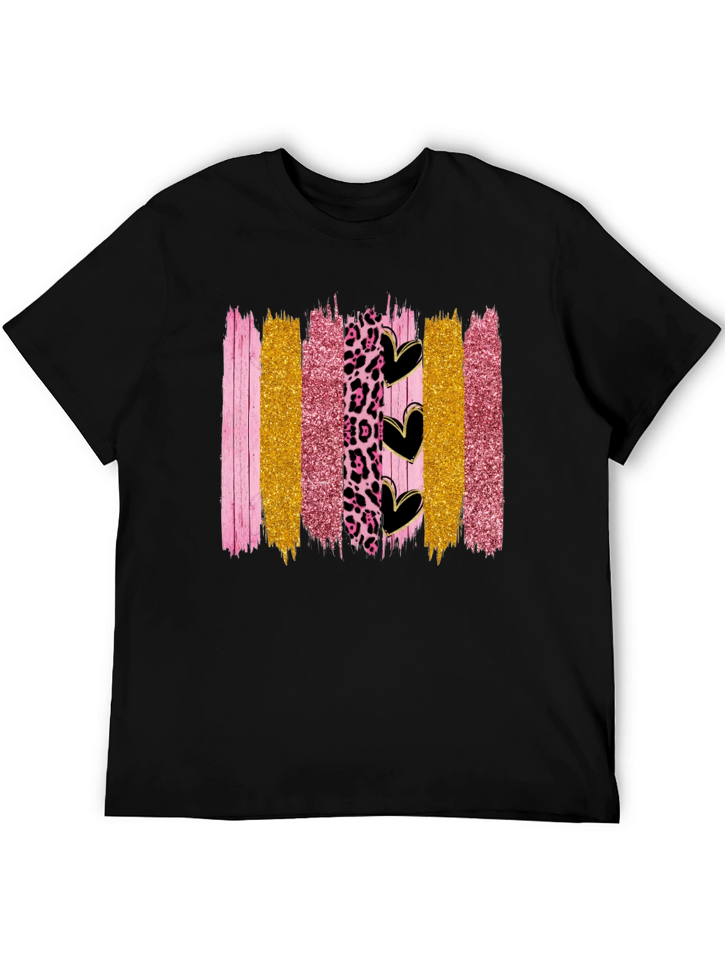 Brush Stroke Hearts Graphic Tee