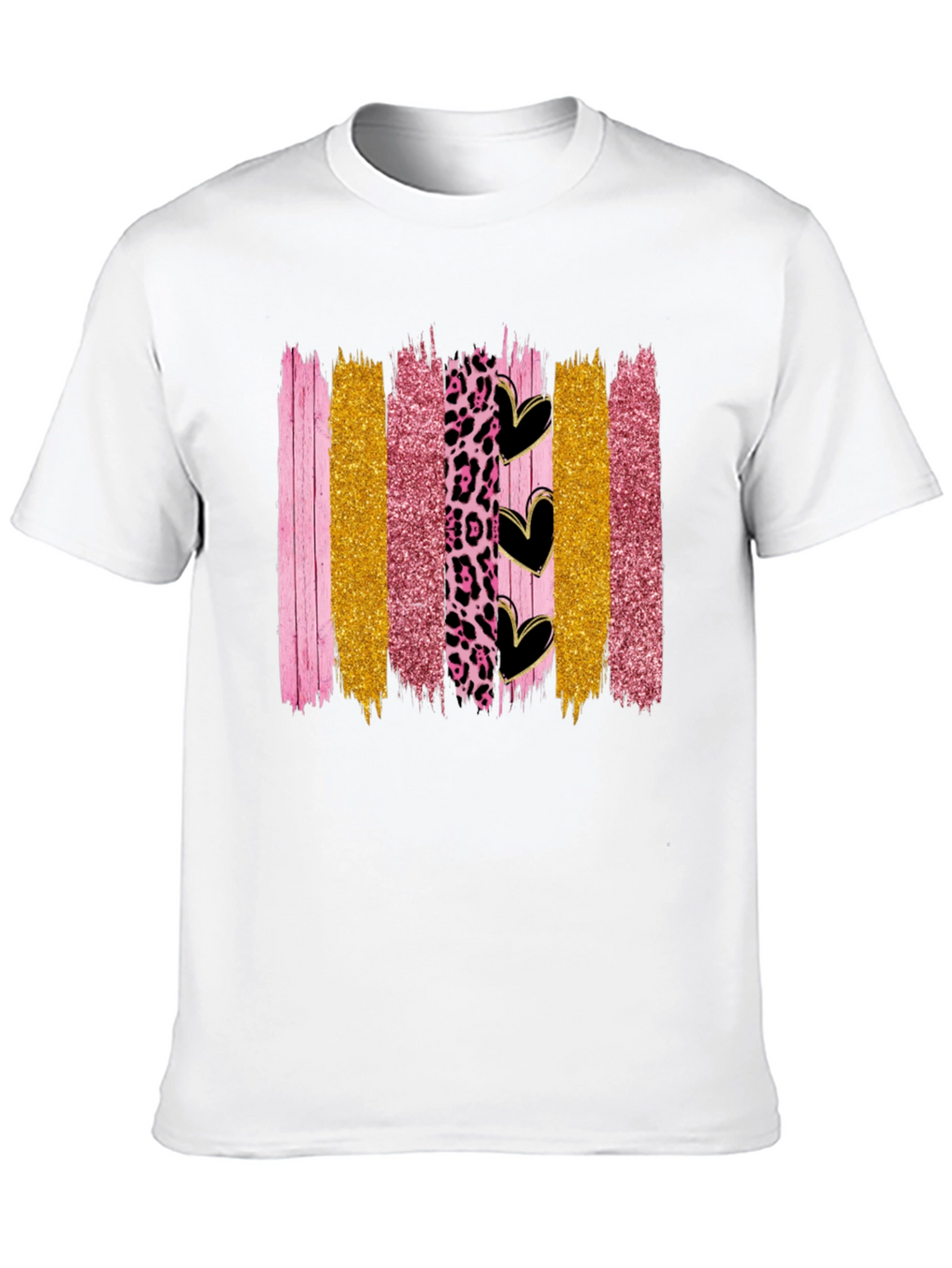 Brush Stroke Hearts Graphic Tee