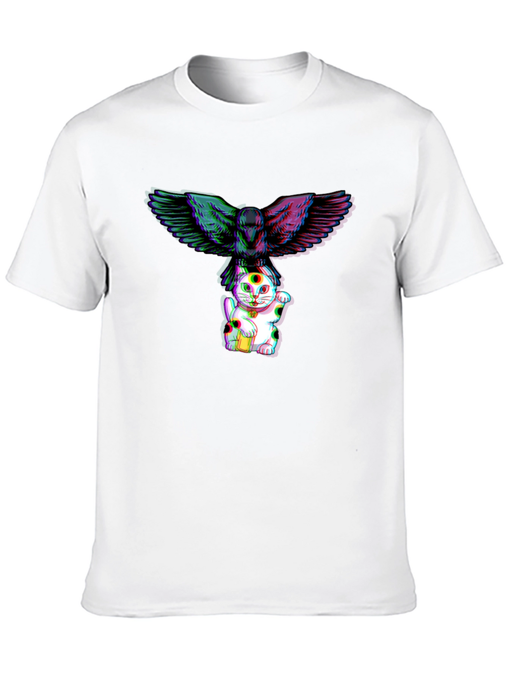 Maneki Neko & Raven Graphic Tee