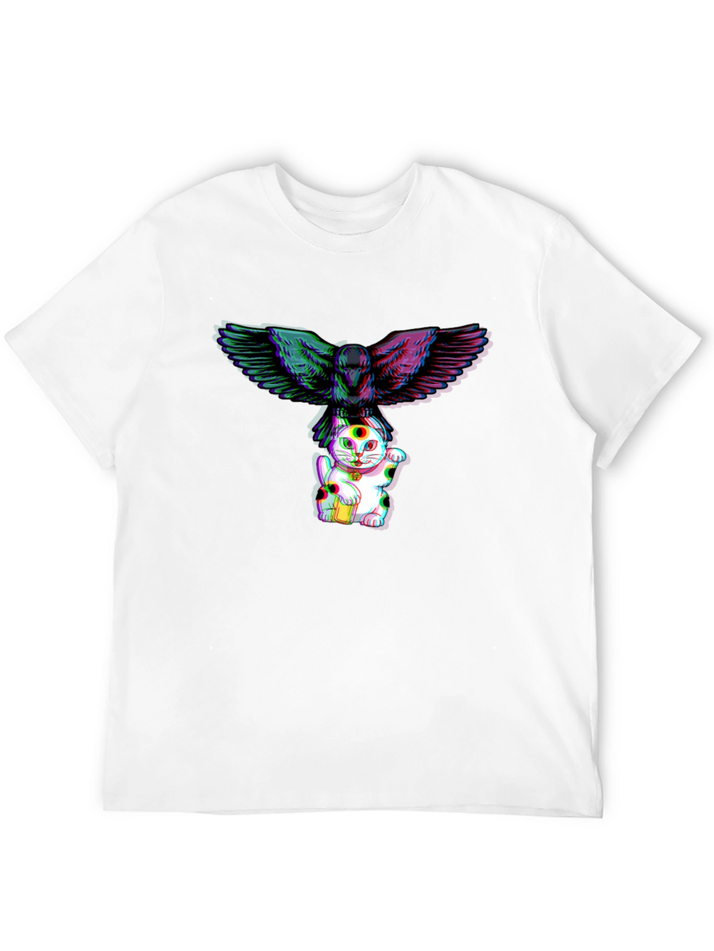 Maneki Neko & Raven Graphic Tee