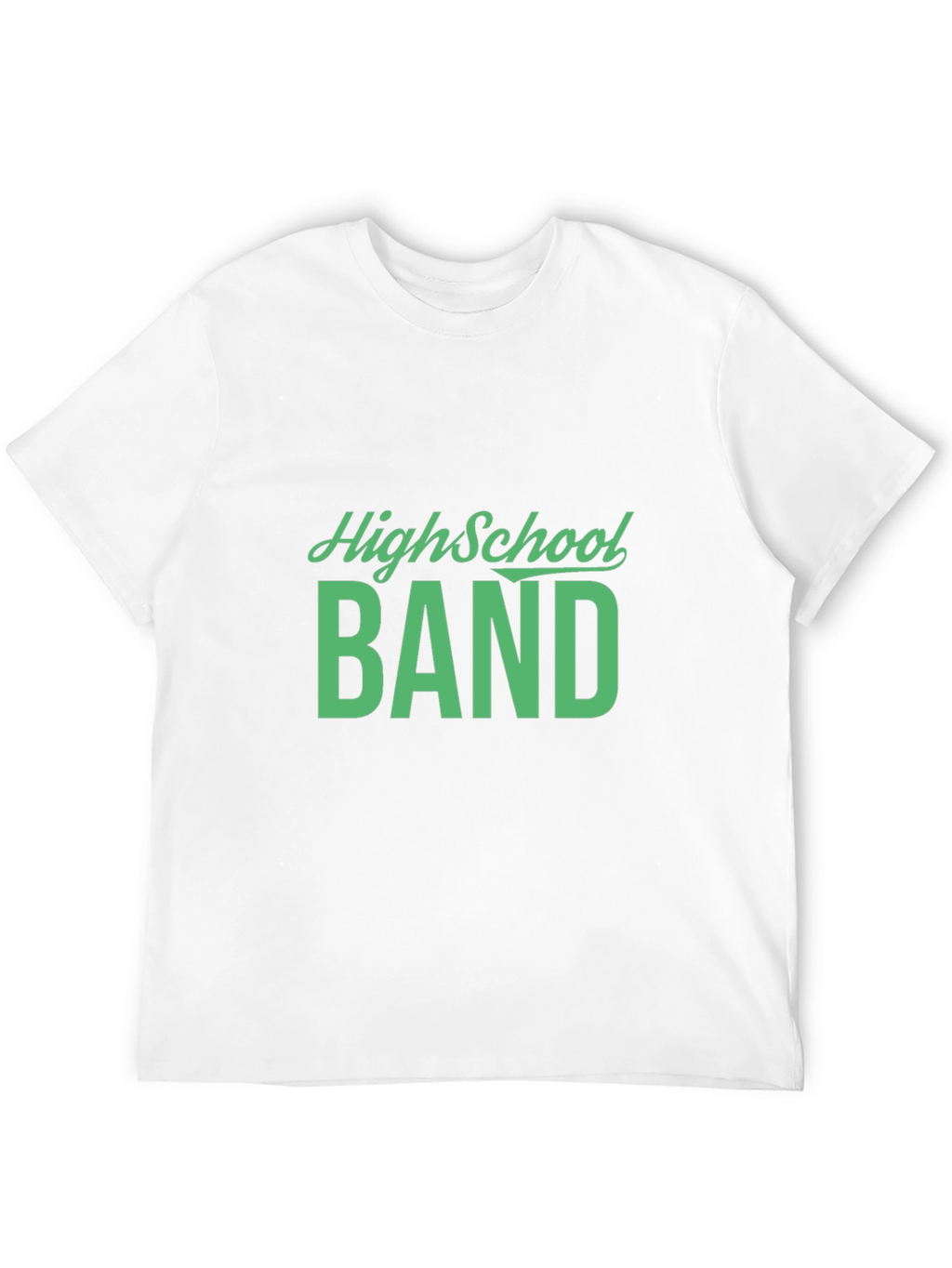 High School Band Tee - Black Cotton T-Shirt