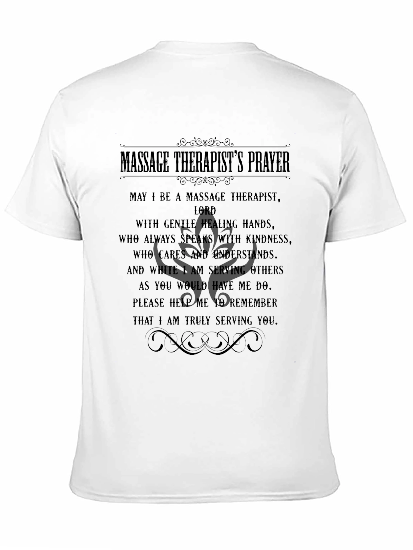 Massage Therapist Prayer T-Shirt