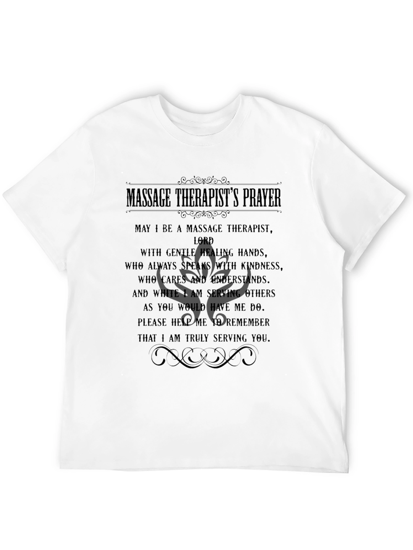 Massage Therapist Prayer T-Shirt