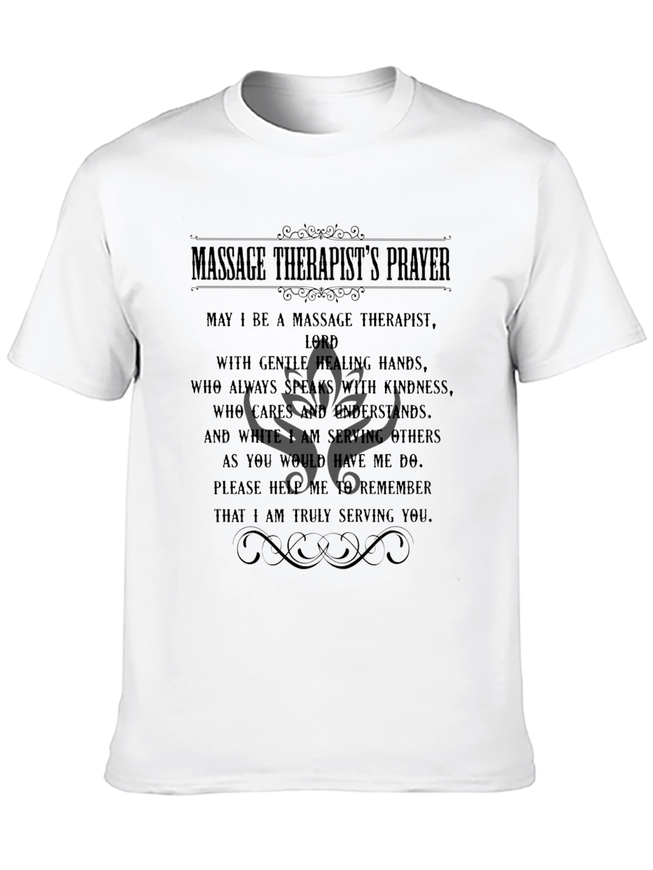 Massage Therapist Prayer T-Shirt