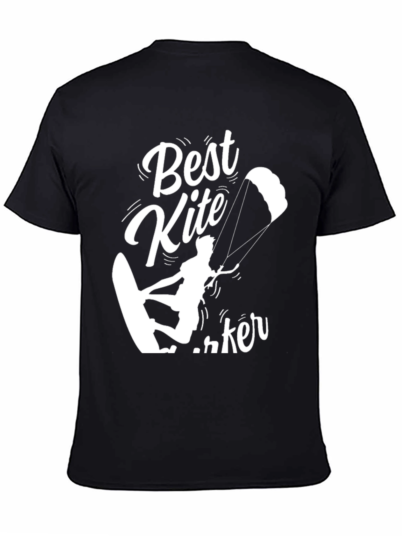 Best Kite Surfer Black T-Shirt