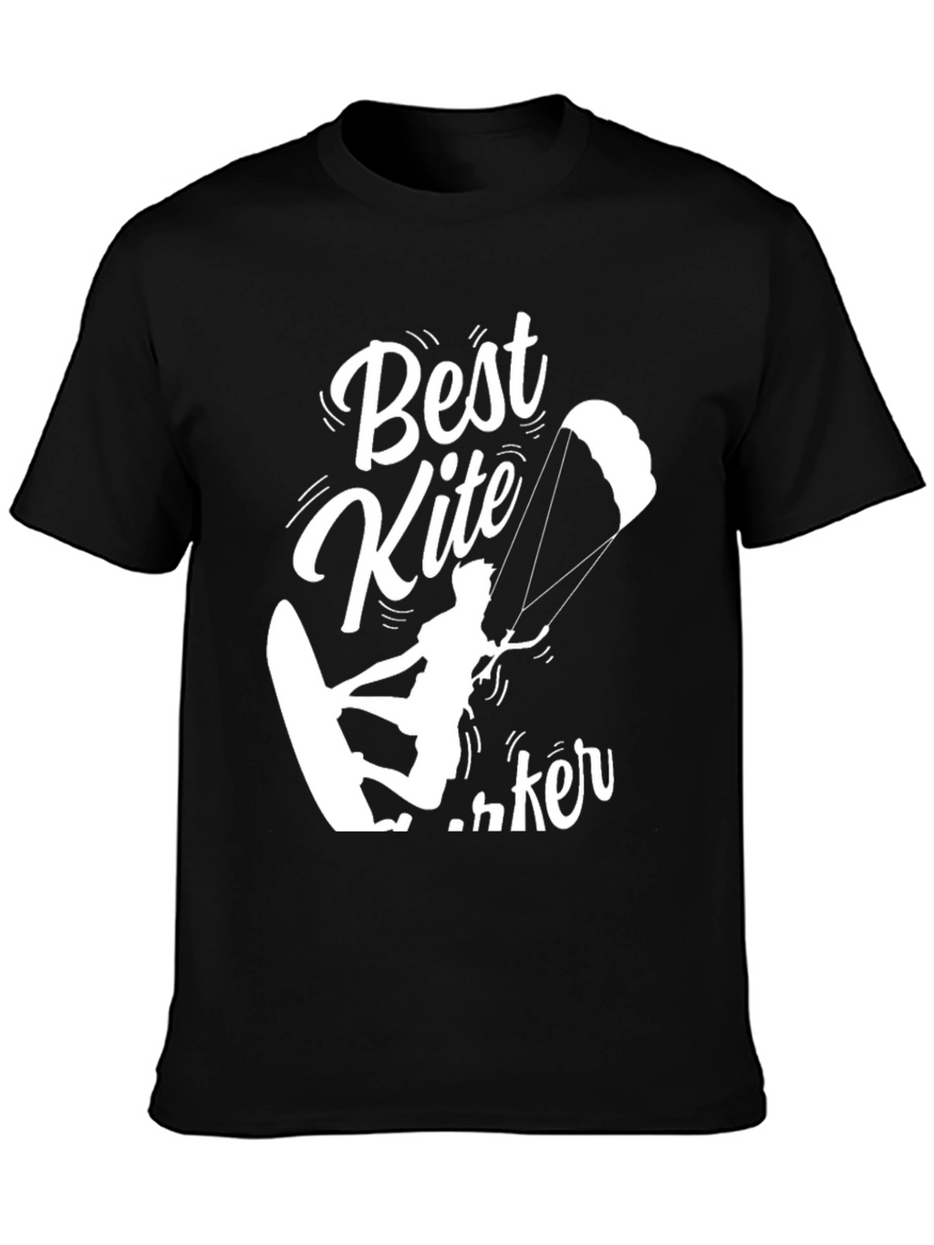 Best Kite Surfer Black T-Shirt