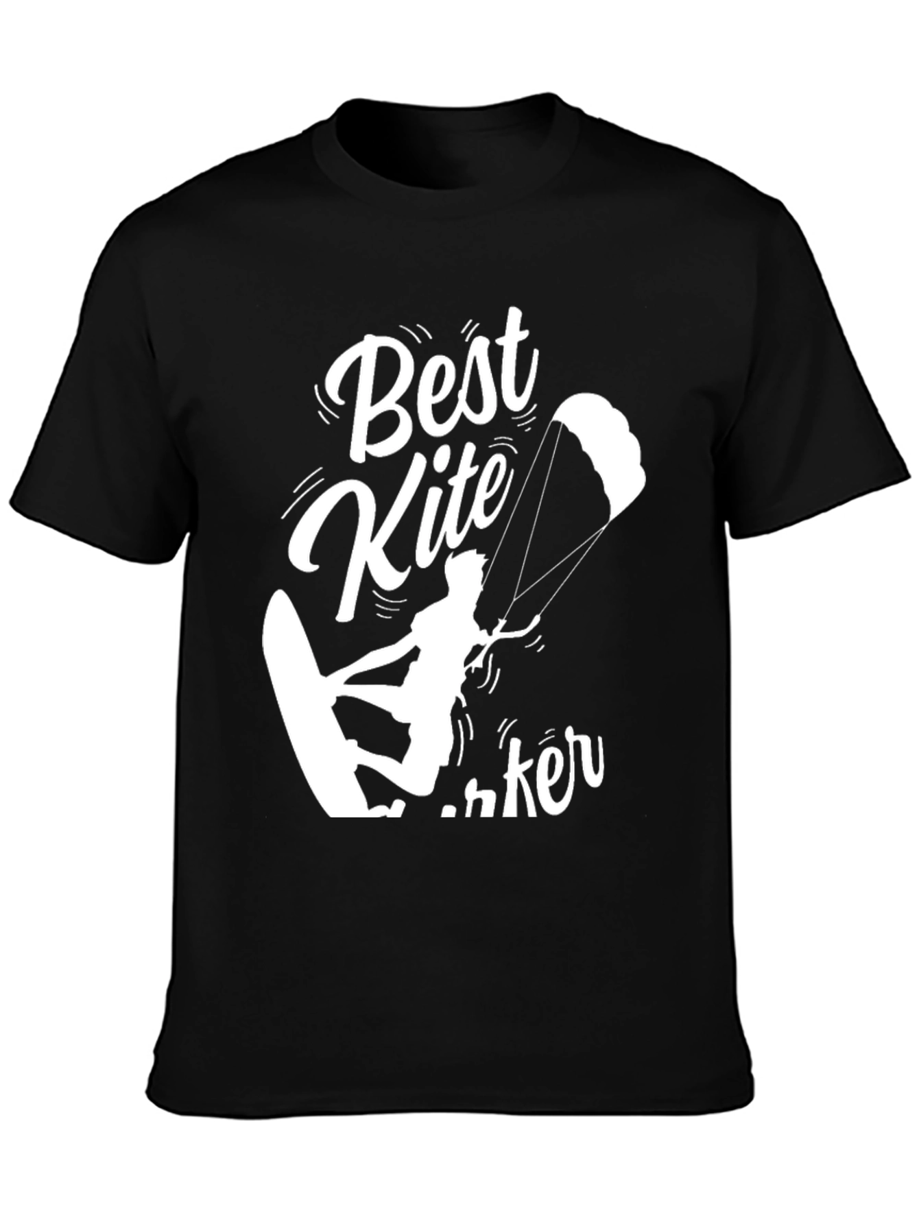 Best Kite Surfer Black T-Shirt