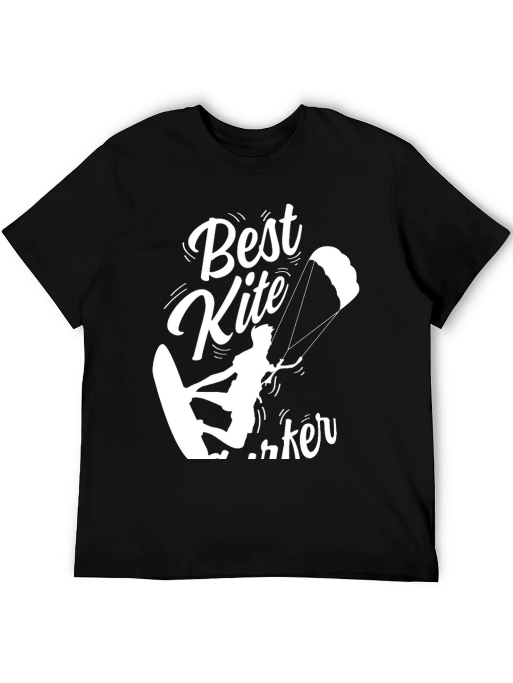 Best Kite Surfer Black T-Shirt