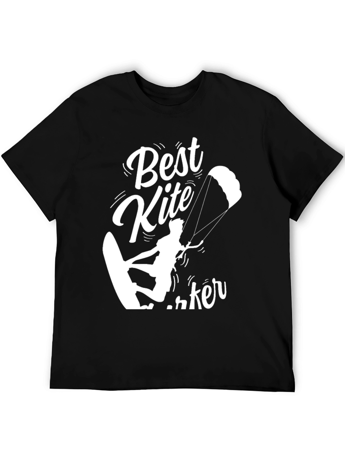 Best Kite Surfer Black T-Shirt
