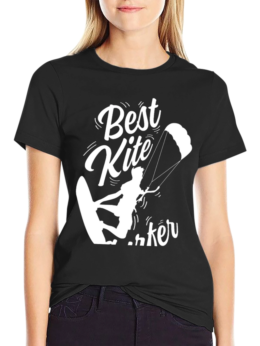 Best Kite Surfer Black T-Shirt