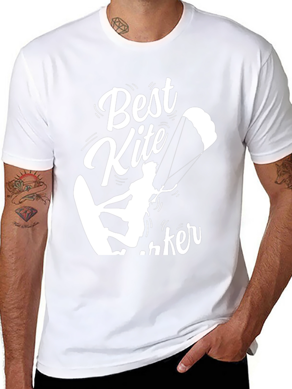 Best Kite Surfer Black T-Shirt