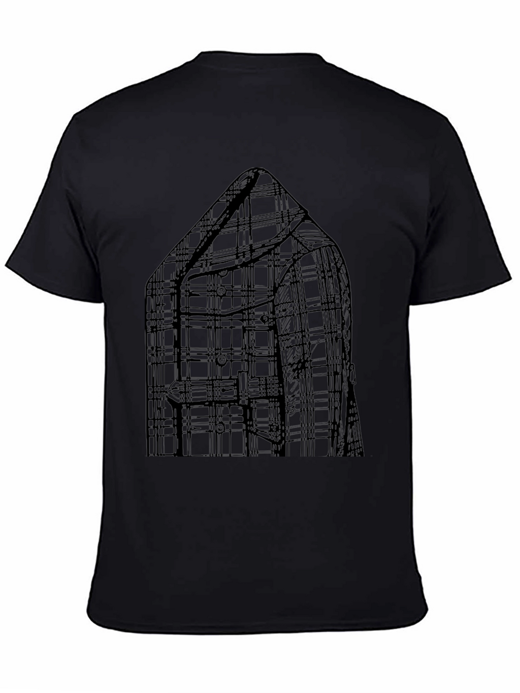 Plaid Blazer Graphic T-Shirt - Mens Casual Wear