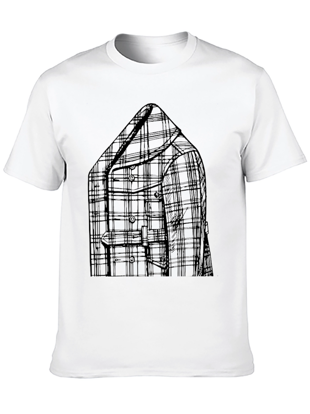 Plaid Blazer Graphic T-Shirt - Mens Casual Wear