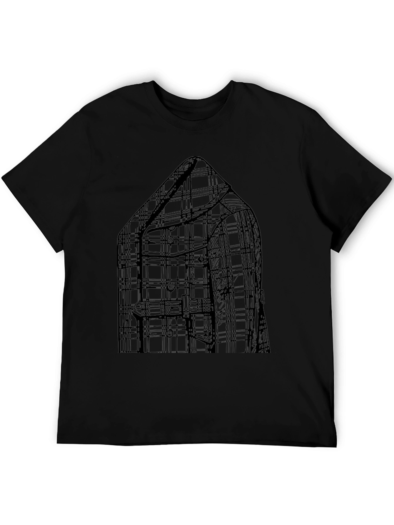 Plaid Blazer Graphic T-Shirt - Mens Casual Wear