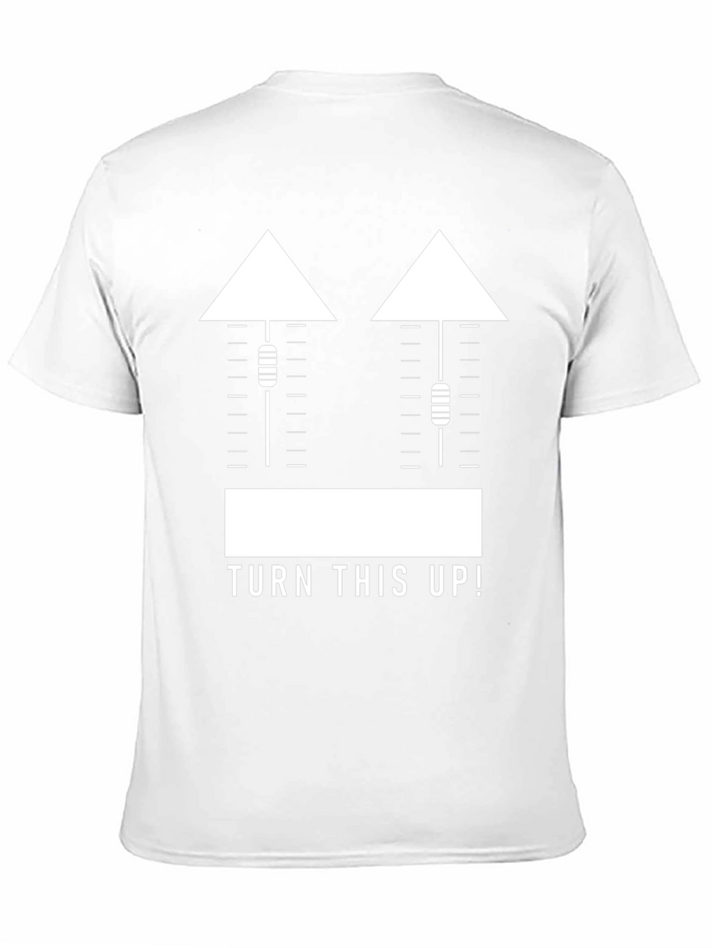 Turn This Up! Graphic Tee - Black Cotton Blend