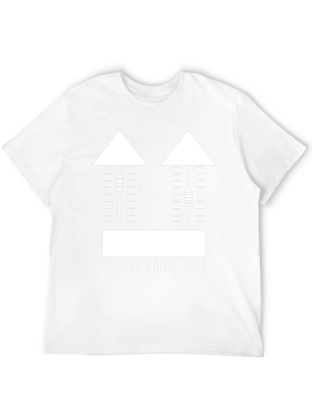 Turn This Up! Graphic Tee - Black Cotton Blend