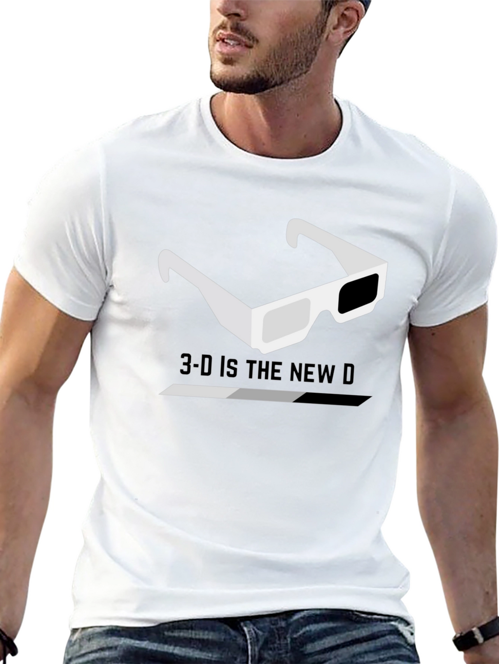3-D Glasses Graphic Tee - The New D T-Shirt