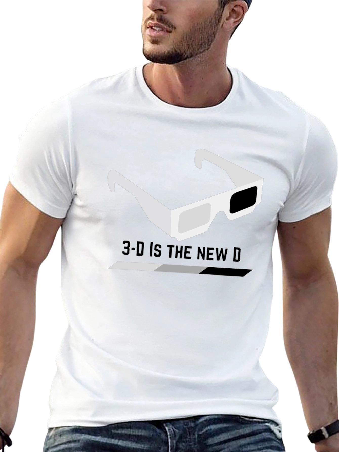 3-D Glasses Graphic Tee - The New D T-Shirt