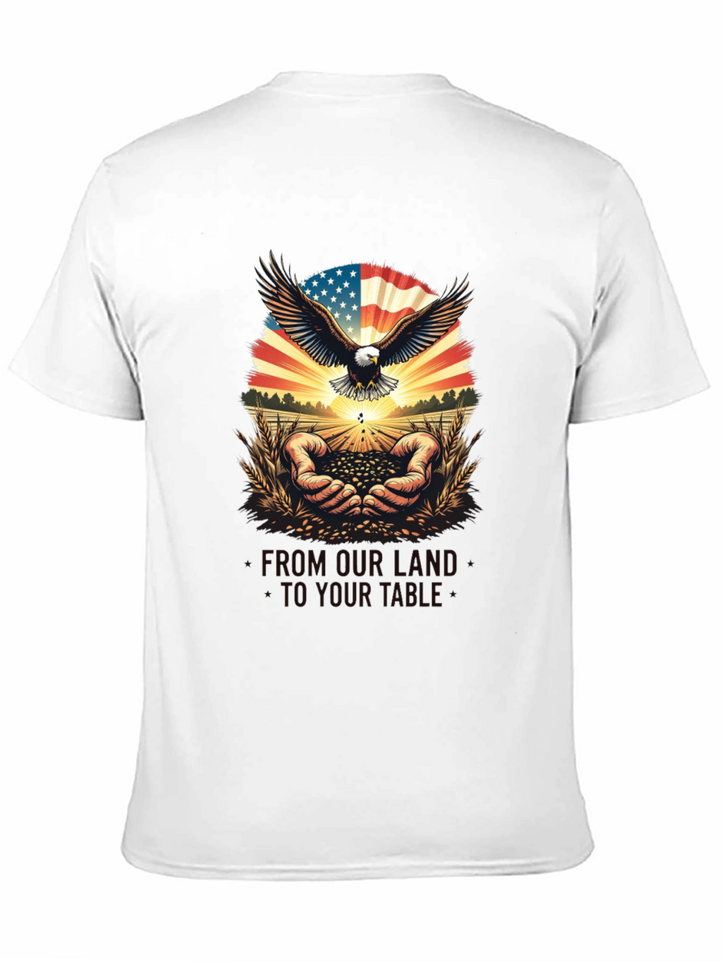 Patriotic Eagle & American Grown T-Shirt