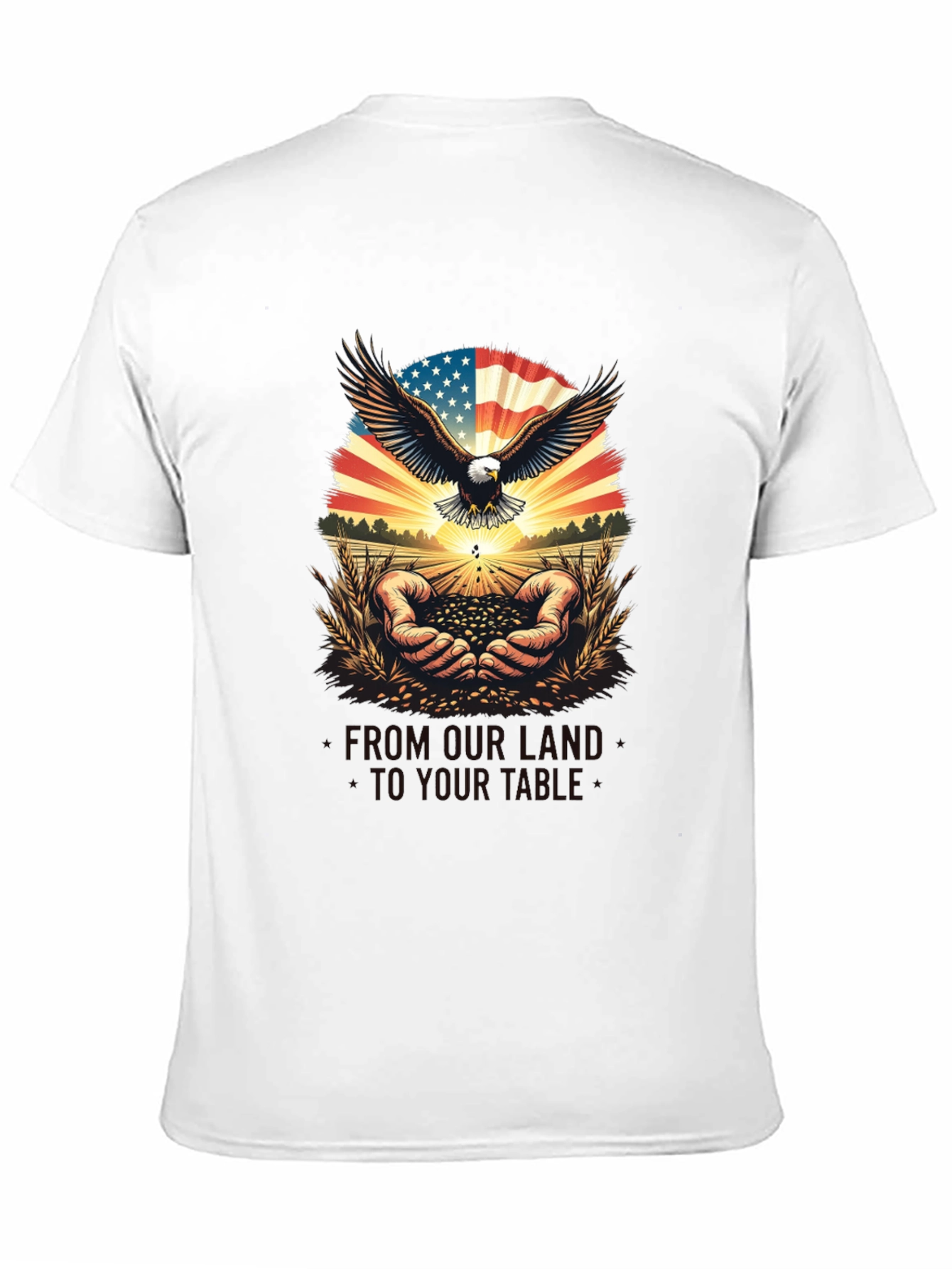 Patriotic Eagle & American Grown T-Shirt