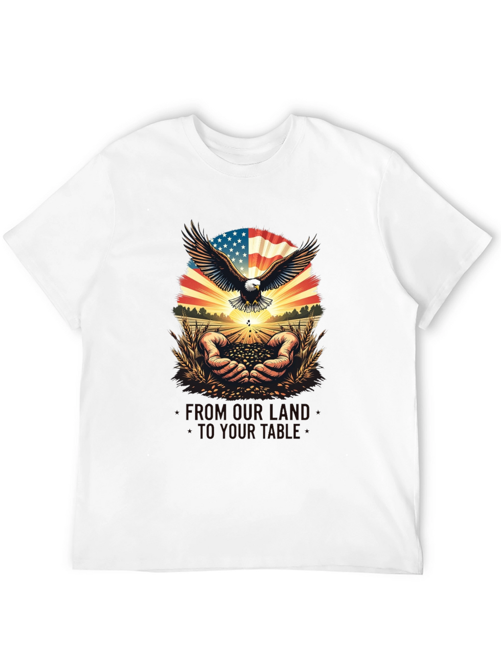 Patriotic Eagle & American Grown T-Shirt