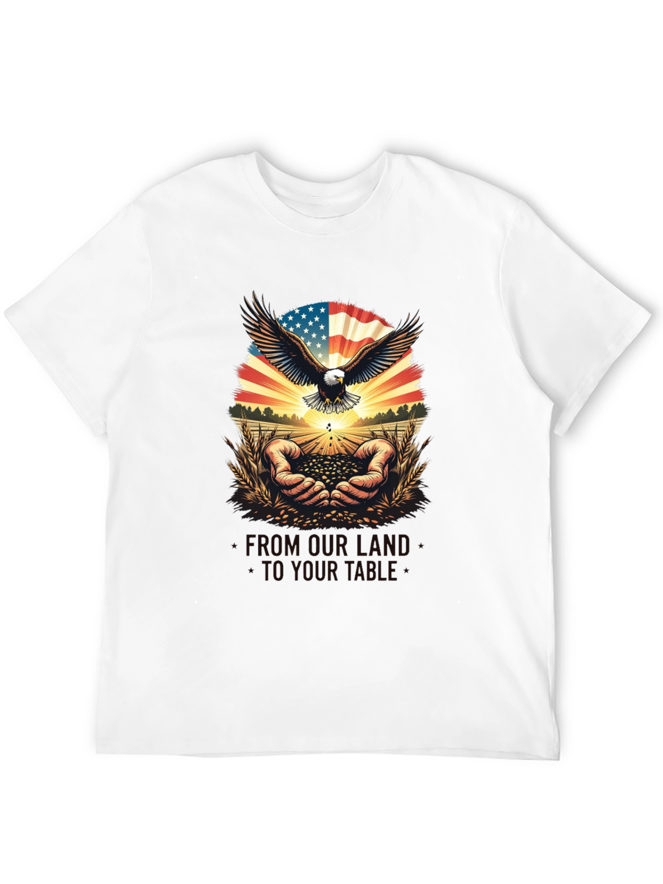 Patriotic Eagle & American Grown T-Shirt