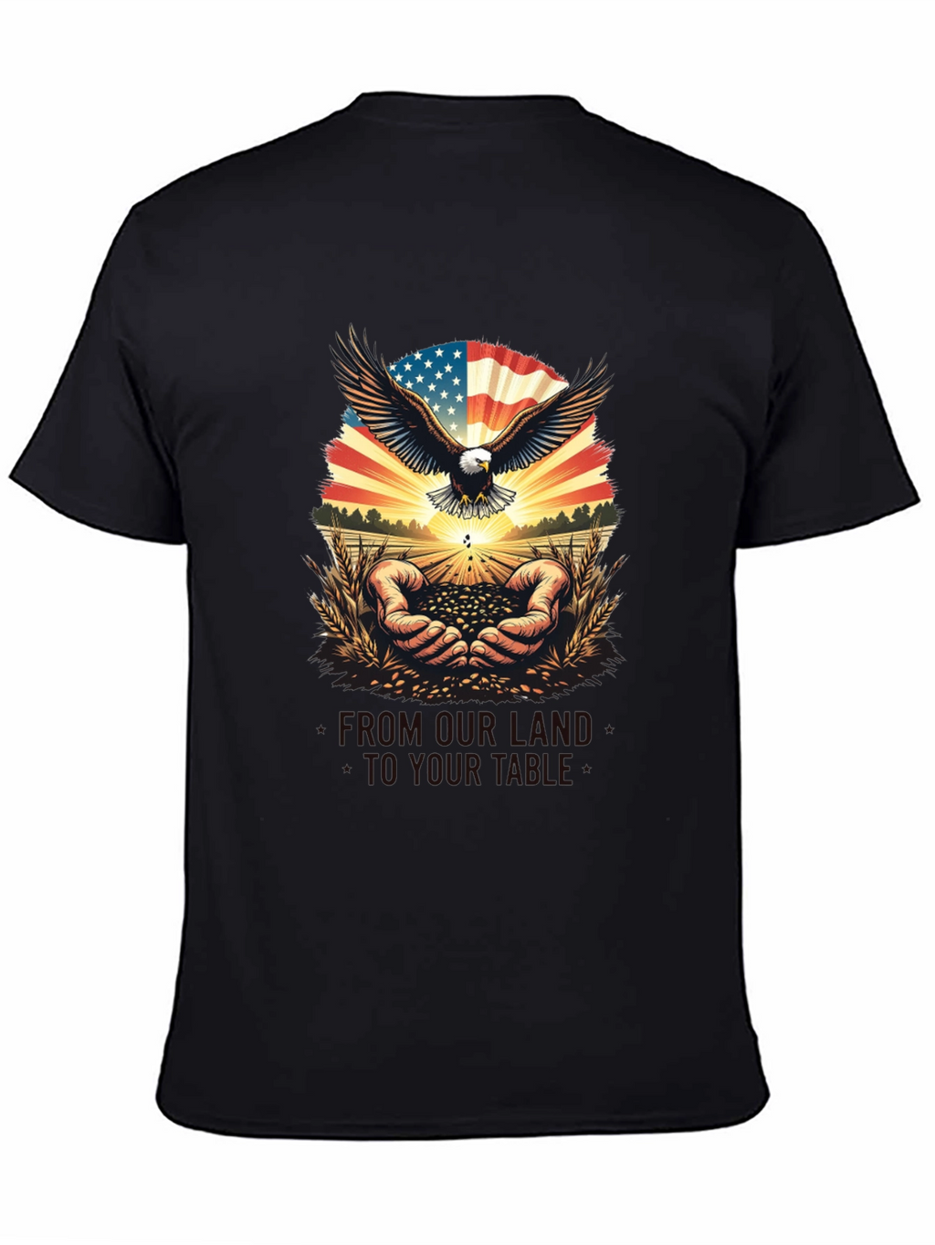 Patriotic Eagle & American Grown T-Shirt