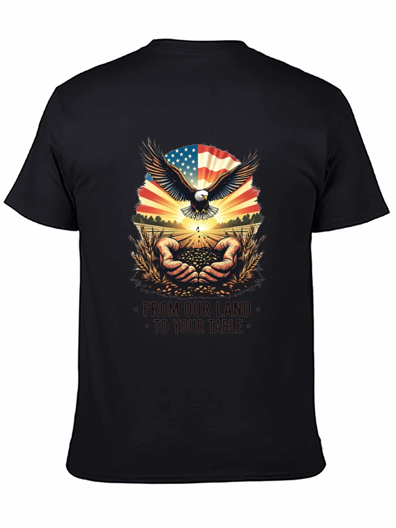 Patriotic Eagle & American Grown T-Shirt