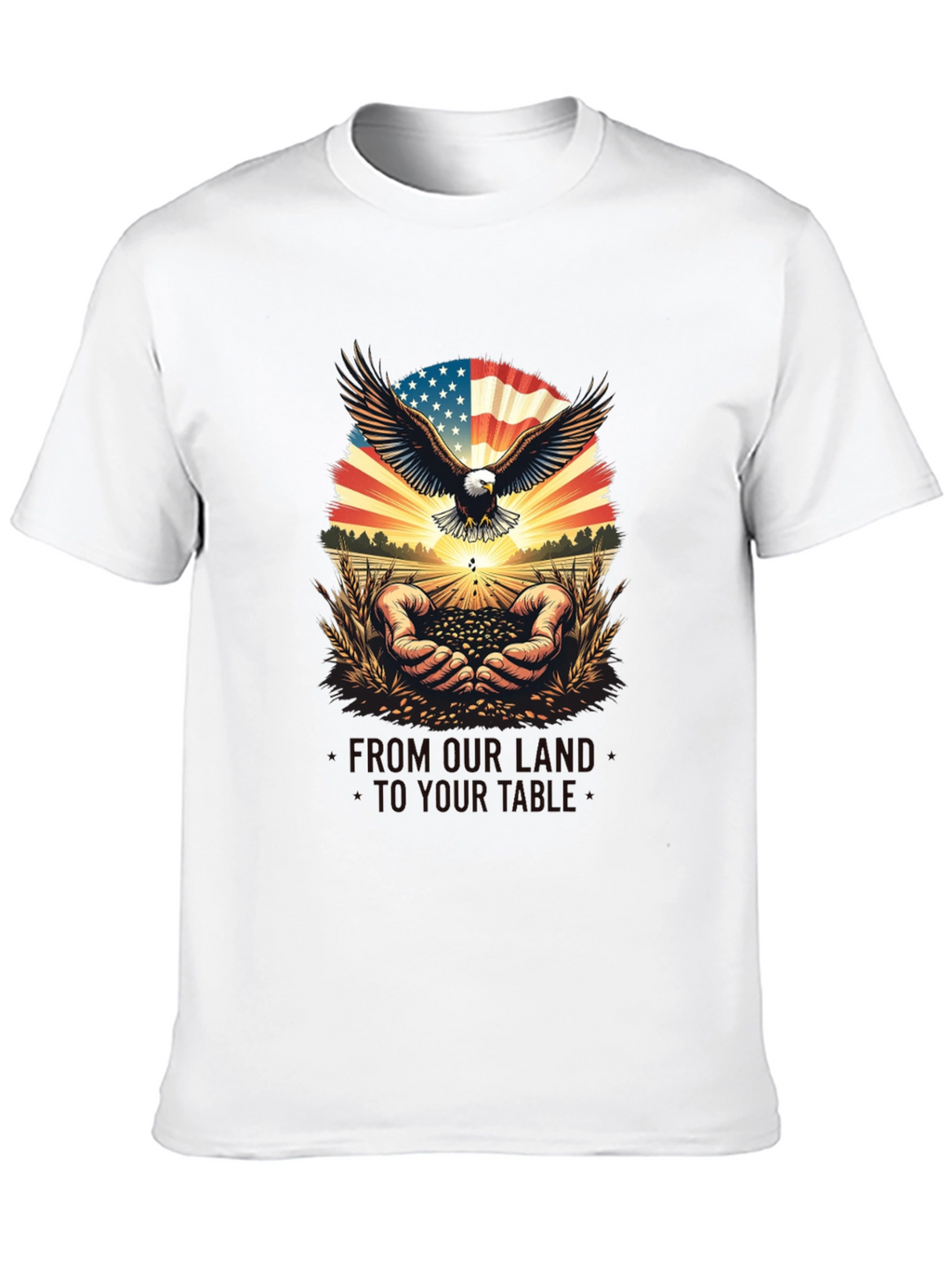 Patriotic Eagle & American Grown T-Shirt