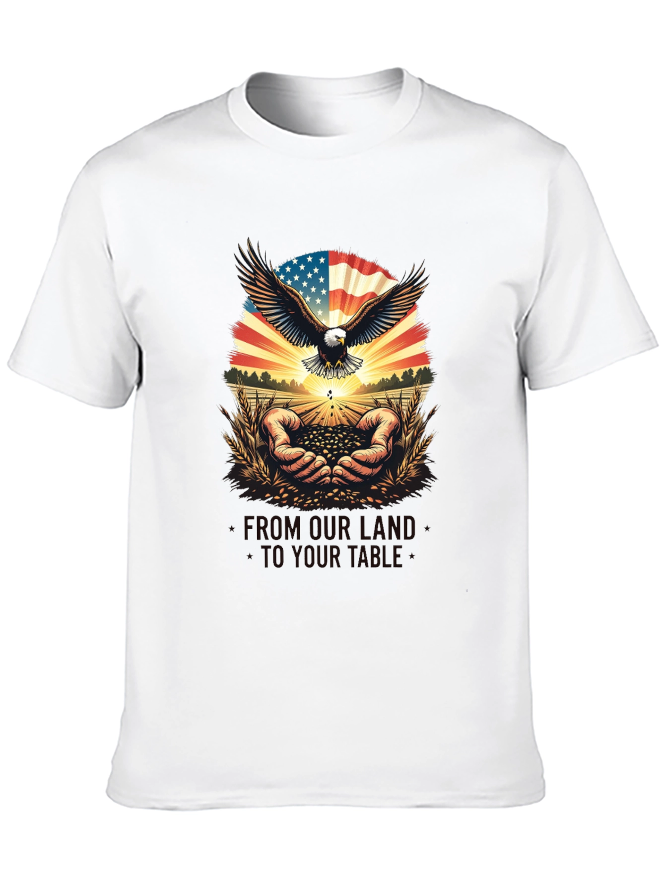 Patriotic Eagle & American Grown T-Shirt