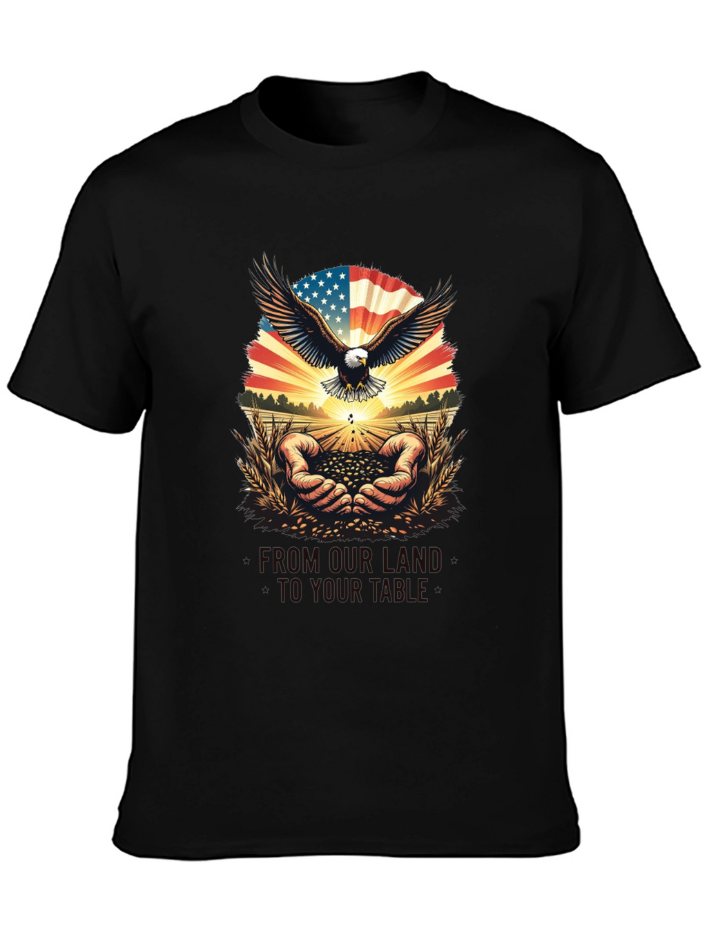 Patriotic Eagle & American Grown T-Shirt