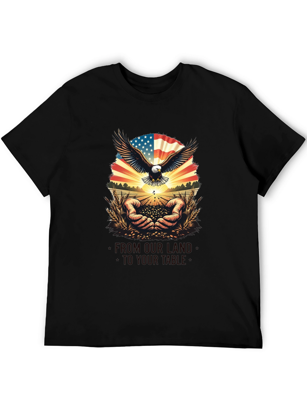 Patriotic Eagle & American Grown T-Shirt
