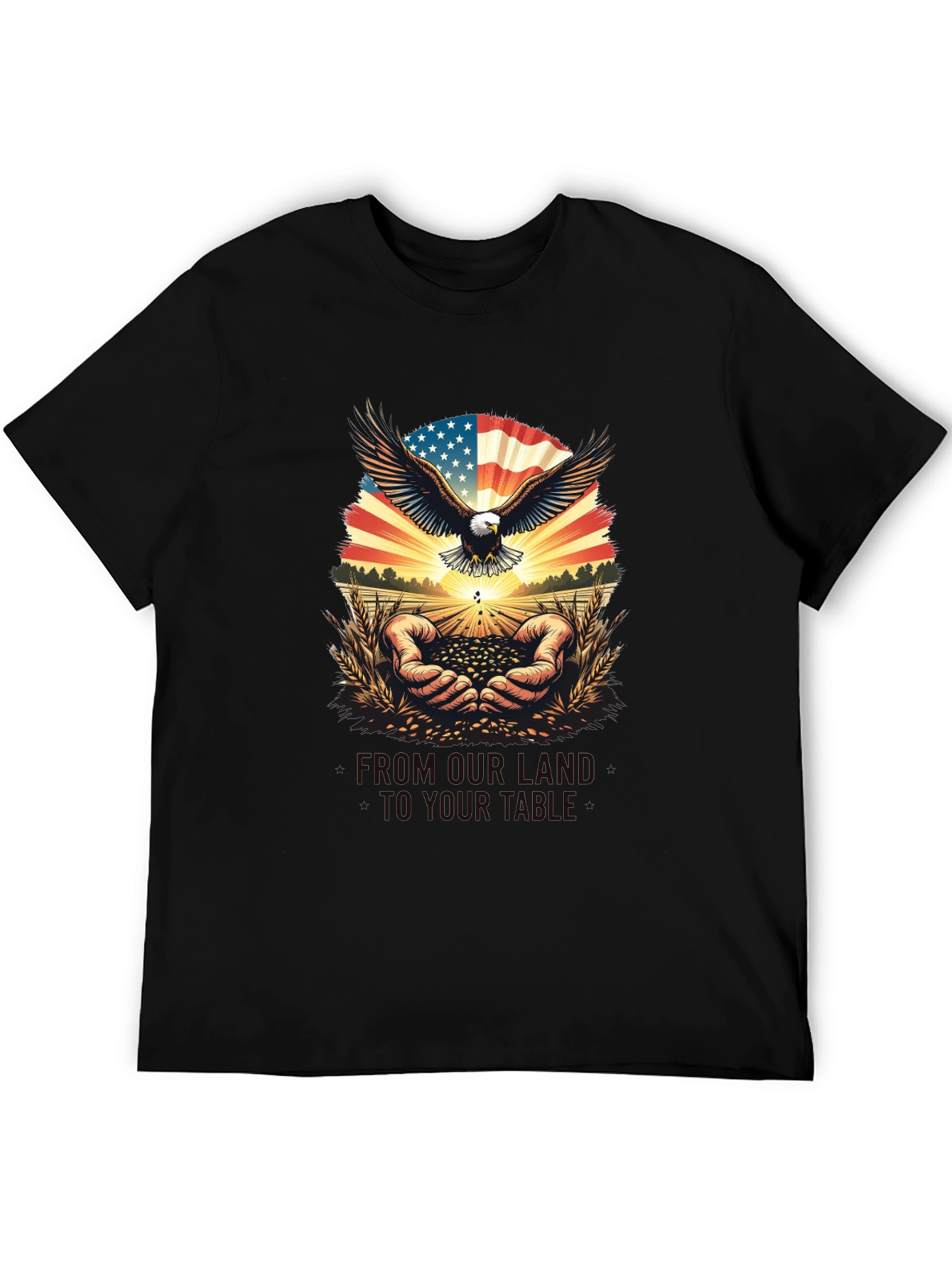 Patriotic Eagle & American Grown T-Shirt