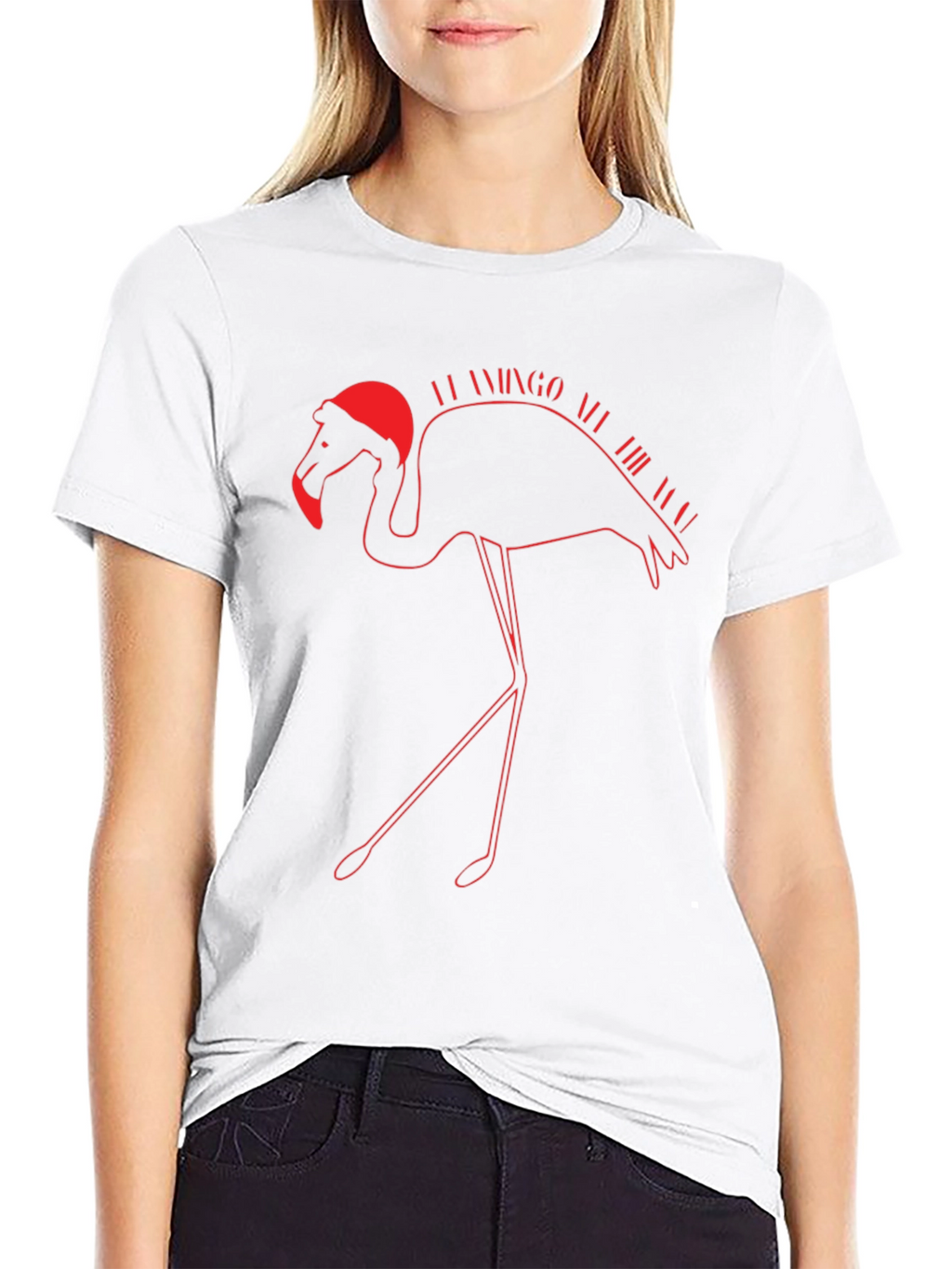 Flamingo All the Year Christmas T-Shirt