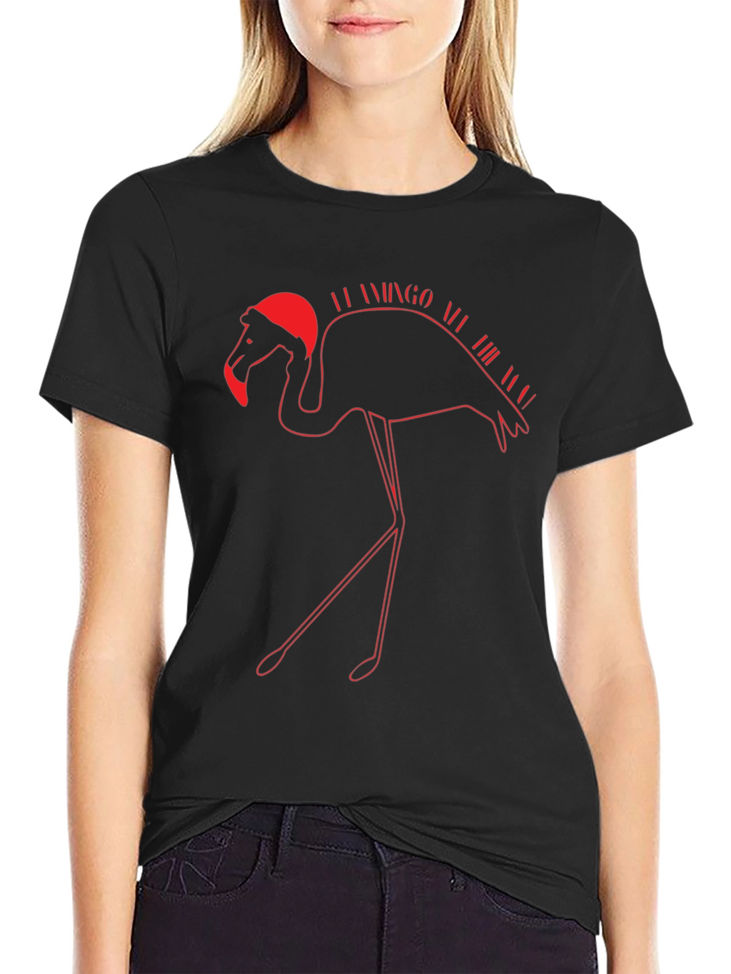 Flamingo All the Year Christmas T-Shirt