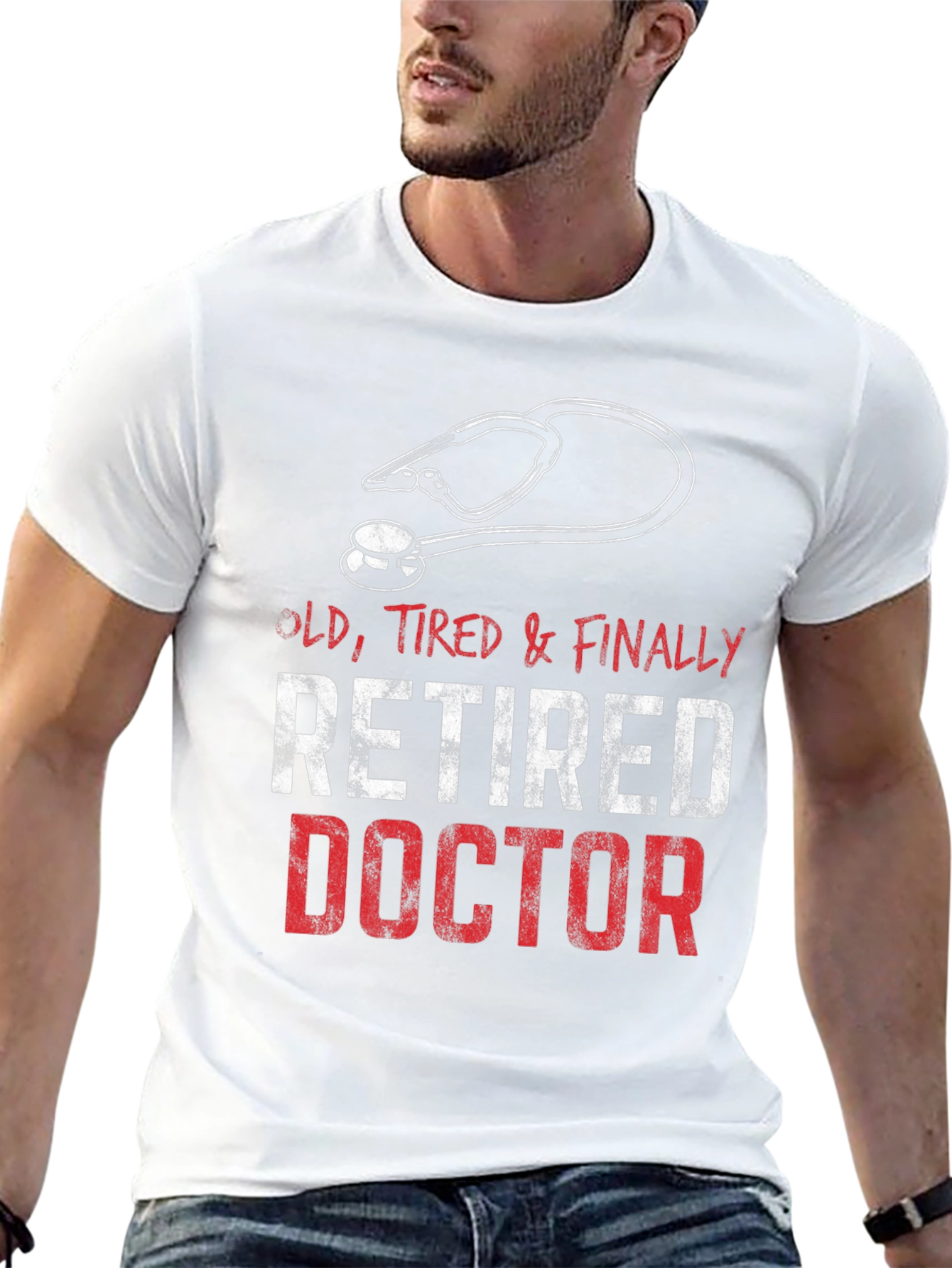 Retired Doctor T-Shirt - Old Tired & Finally