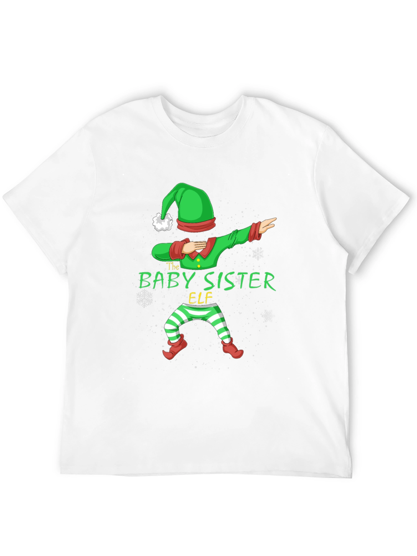 Baby Sister Elf Dabbing Christmas T-Shirt