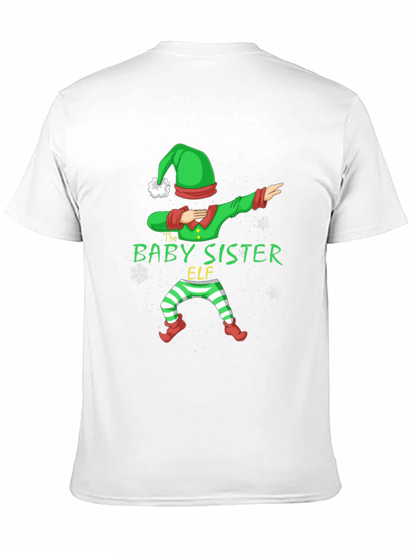 Baby Sister Elf Dabbing Christmas T-Shirt