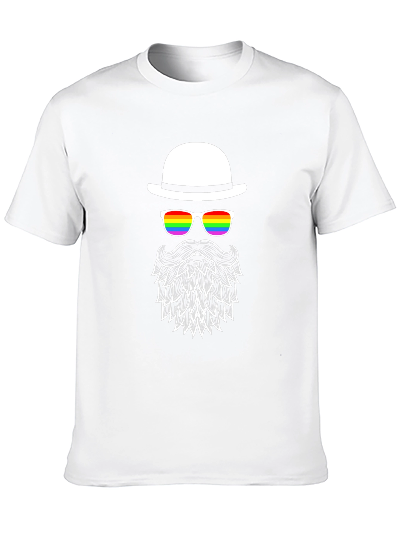 LGBT Pride Bearded Man T-Shirt