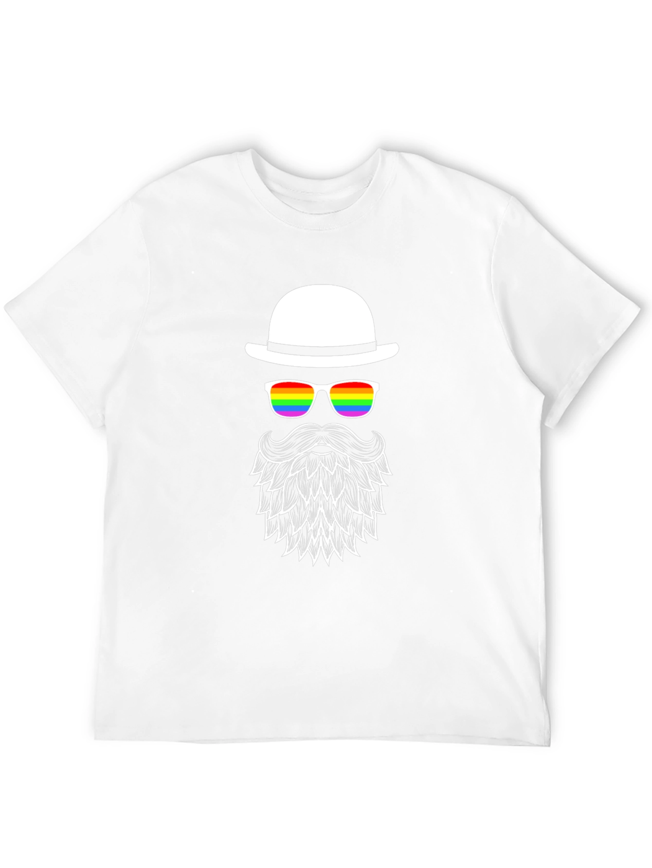 LGBT Pride Bearded Man T-Shirt