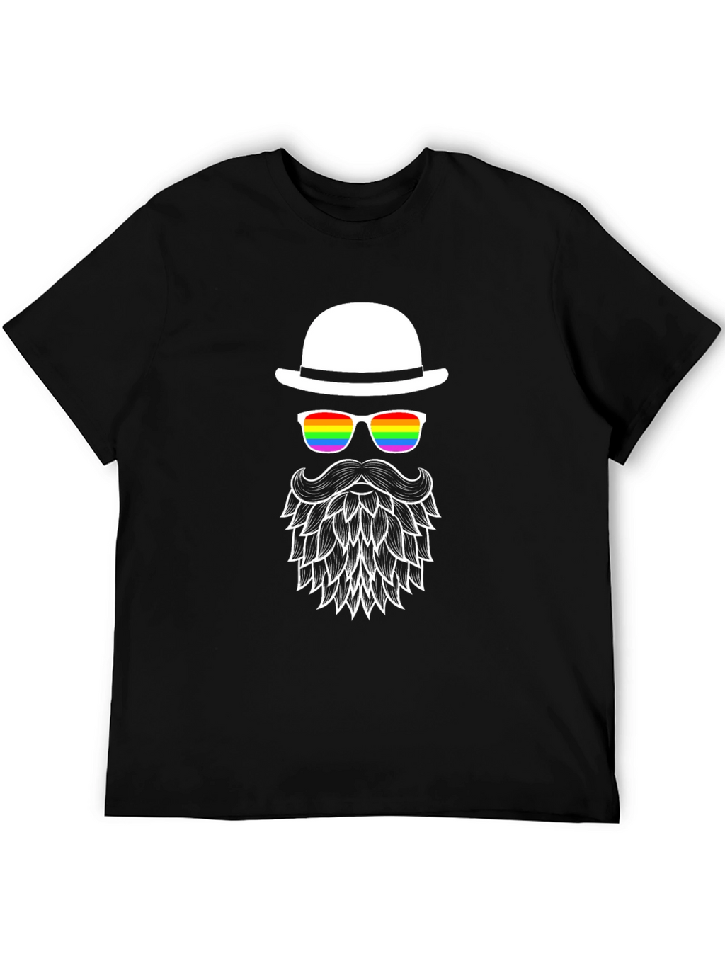 LGBT Pride Bearded Man T-Shirt