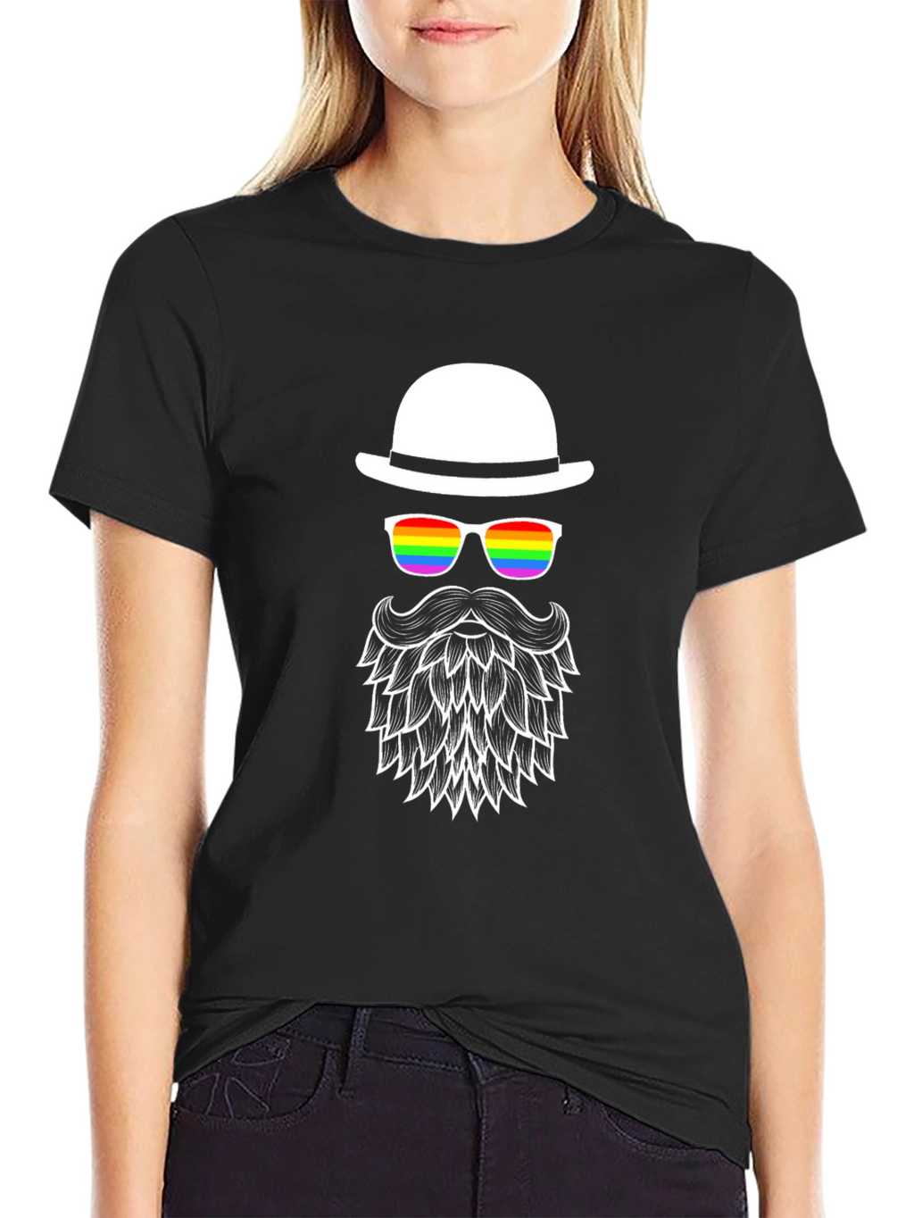LGBT Pride Bearded Man T-Shirt